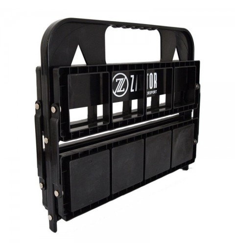 Pack 8 Botellas 750 ml con Botellero Plegable Negro