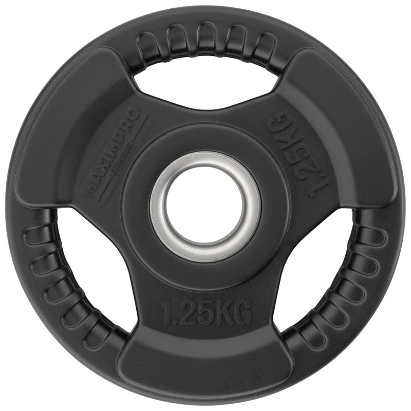 Set 2 Discos Caucho Maximpro Masos C/Agarre 1'25kg