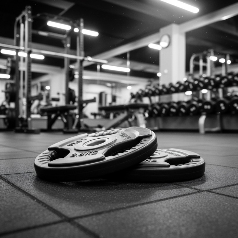 Set 2 Discos Caucho Maximpro Masos C/Agarre 2'5kg