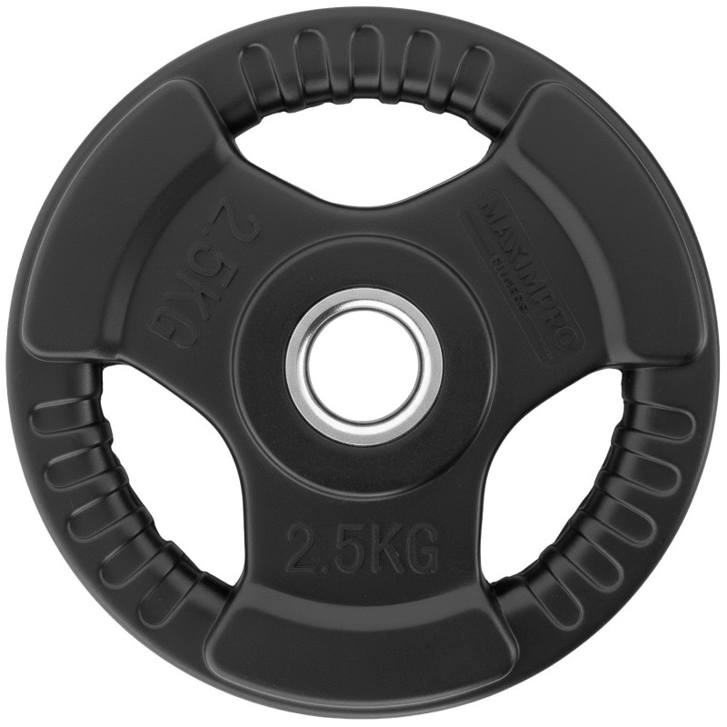 Set 2 Discos Caucho Maximpro Masos C/Agarre 2'5kg