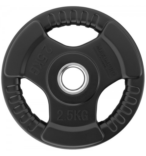 Set 2 Discos Caucho Maximpro Masos C/Agarre 2'5kg