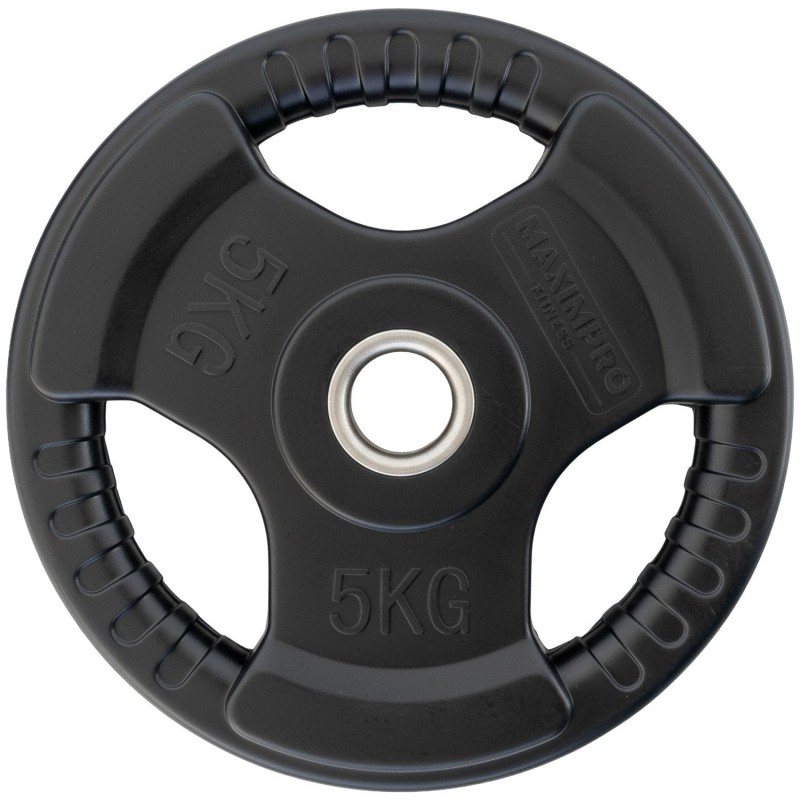 Set 2 Discos Caucho Maximpro Masos C/Agarre 5kg