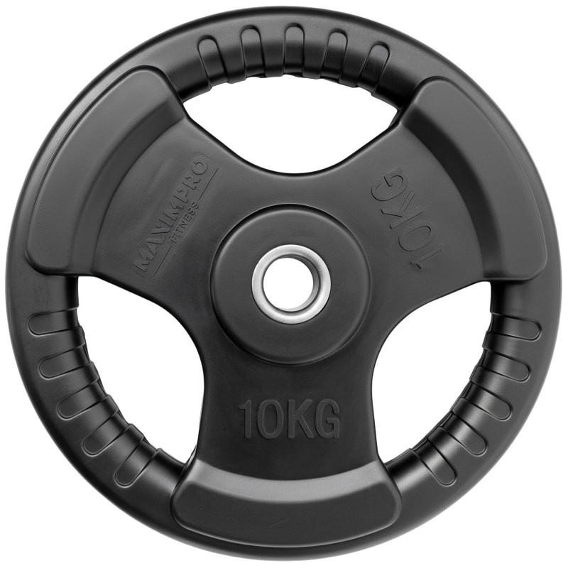 Set 2 Discos Caucho Maximpro Masos C/Agarre 10kg