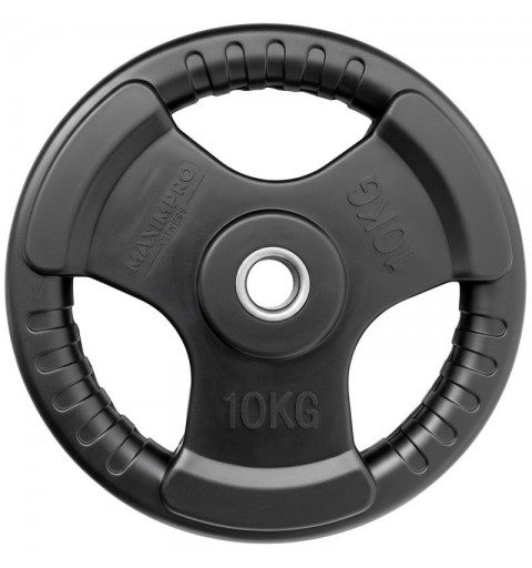 Set 2 Discos Caucho Maximpro Masos C/Agarre 10kg