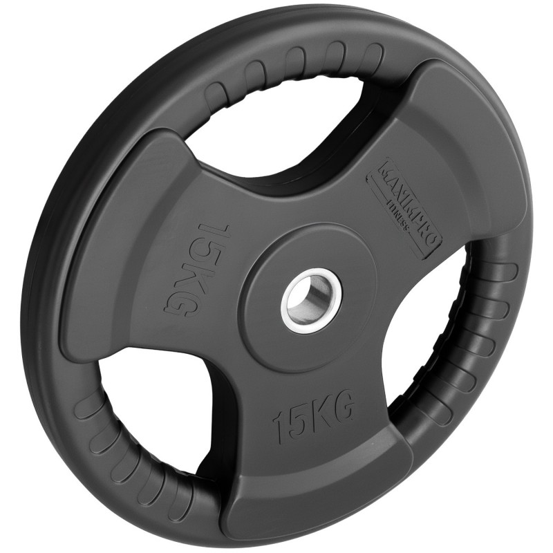 Disco Caucho Maximpro Masos C/Agarre 15kg
