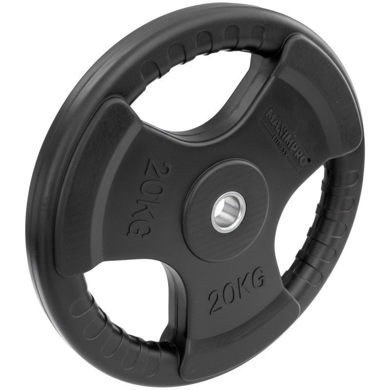 Disco Caucho Maximpro Masos C/Agarre 20kg