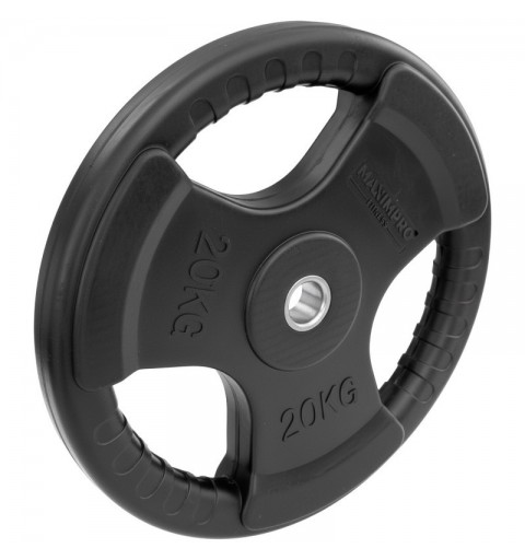 Disco Caucho Maximpro Masos C/Agarre 20kg