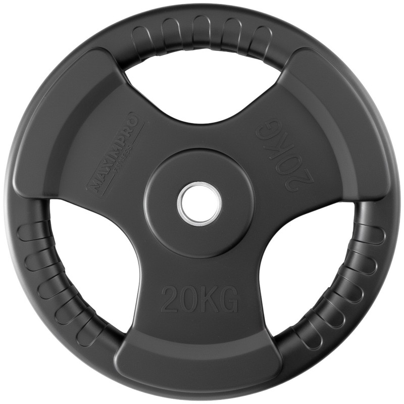 Disco Caucho Maximpro Masos C/Agarre 20kg