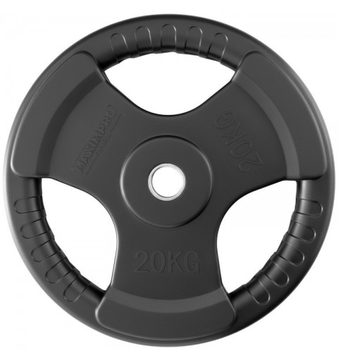 Disco Caucho Maximpro Masos C/Agarre 20kg