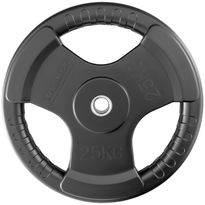 Disco Caucho Maximpro Masos C/Agarre 25kg