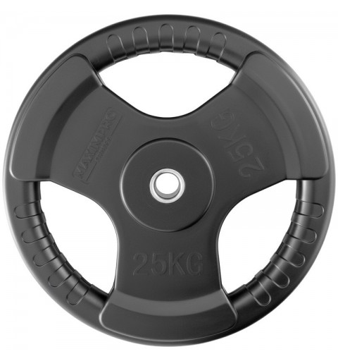 Disco Caucho Maximpro Masos C/Agarre 25kg