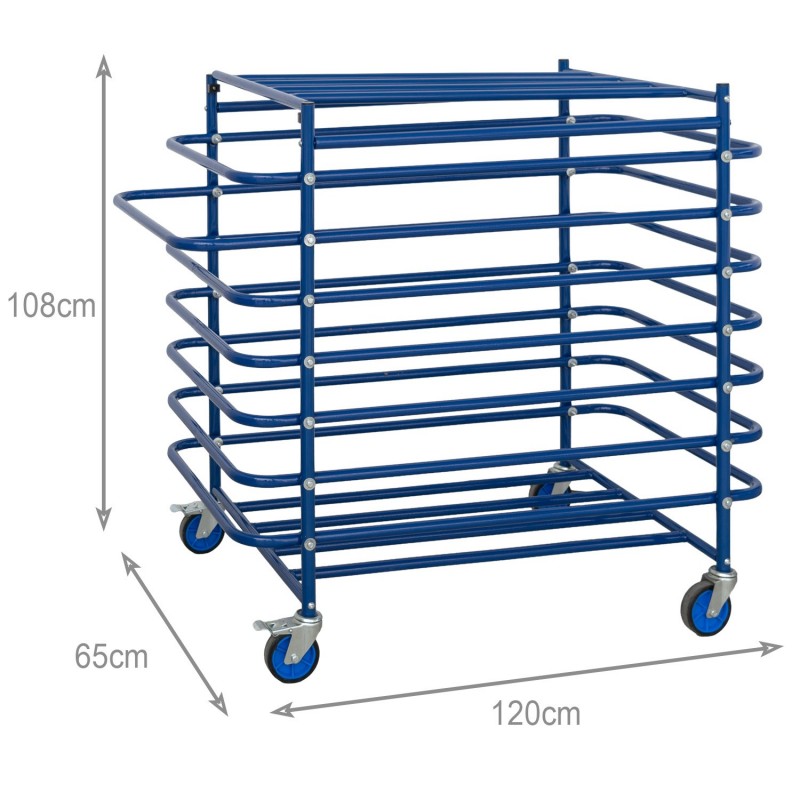 Carro Portabalones Zastor Botor Azul