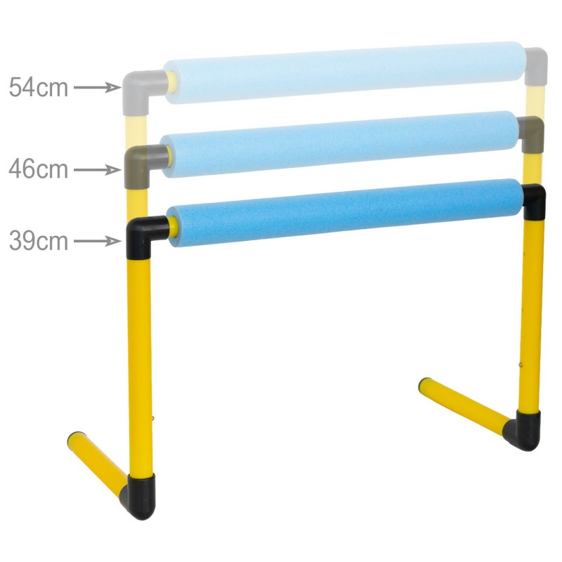 Set 6 Vallas Regulables Altura Zastor Altix Amarillo