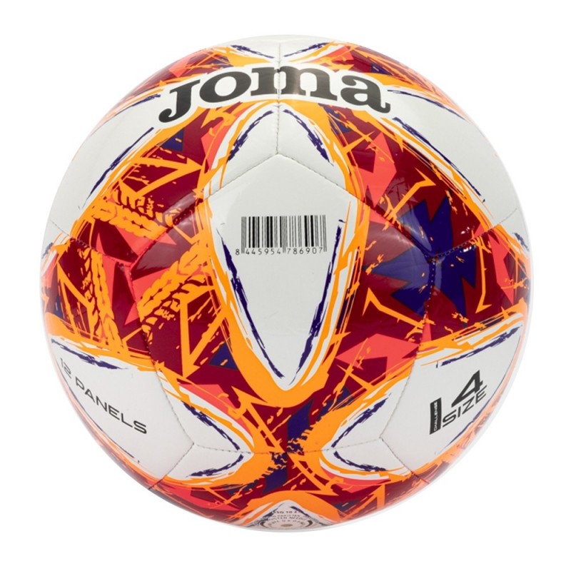 Pack 12 Balones Fútbol Joma Challenge III Blanco/Rojo T-4