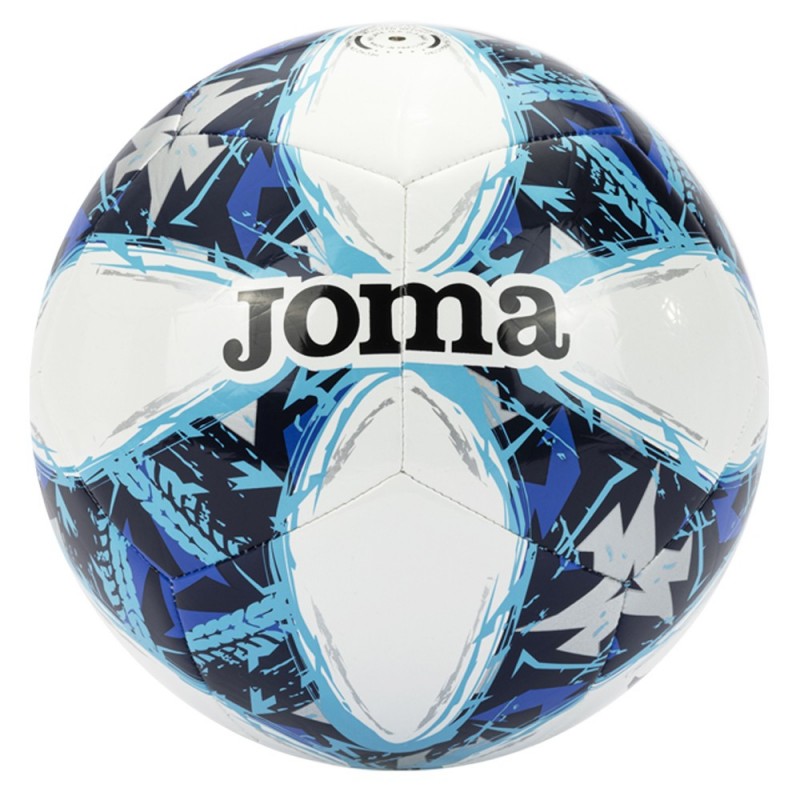 Pack 12 Balones Fútbol Joma Challenge III Blanco/Azul Royal T-5