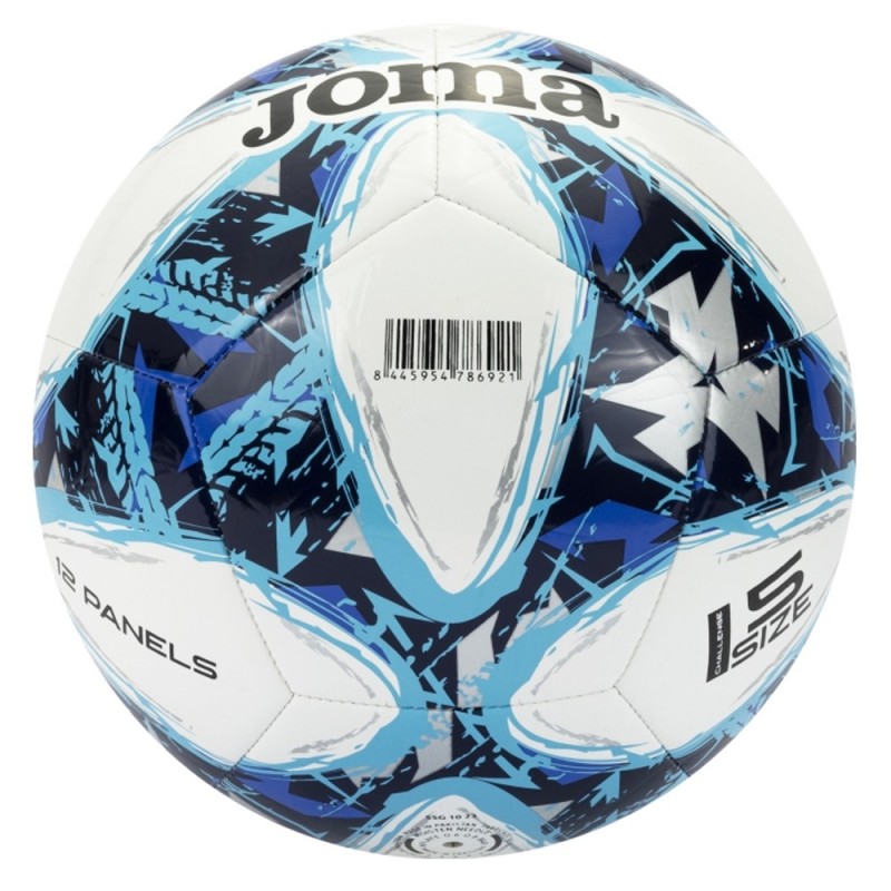 Pack 12 Balones Fútbol Joma Challenge III Blanco/Azul Royal T-5
