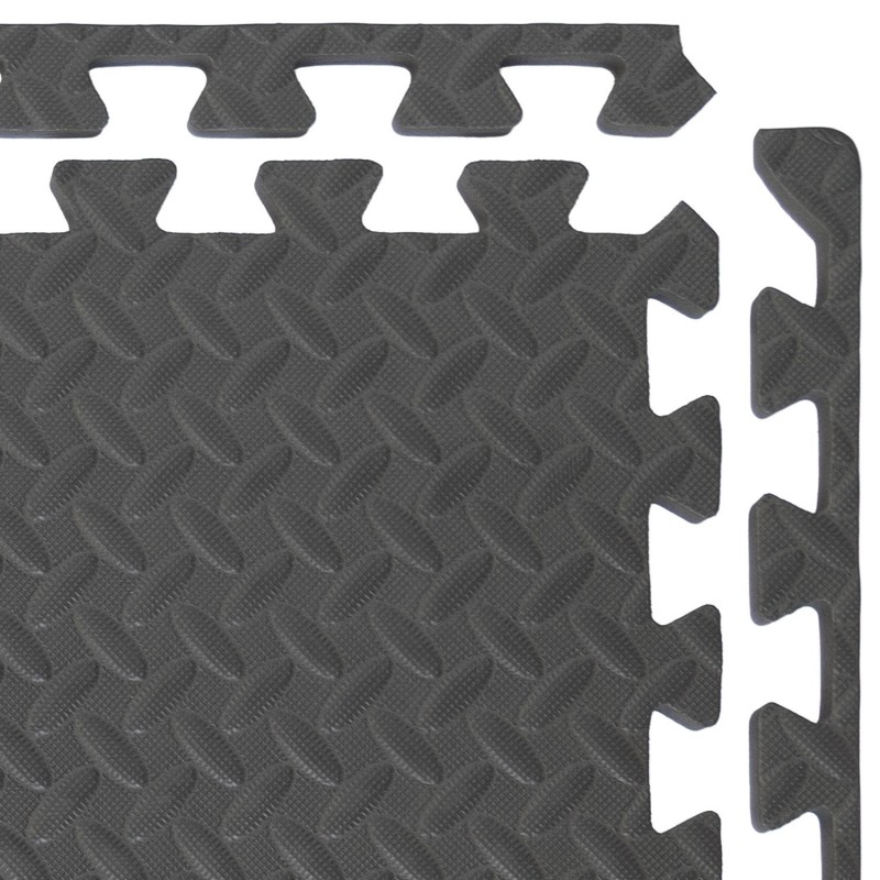 Pack 4 Losetas Suelo Eva 12mm Maximpro Grond Negro