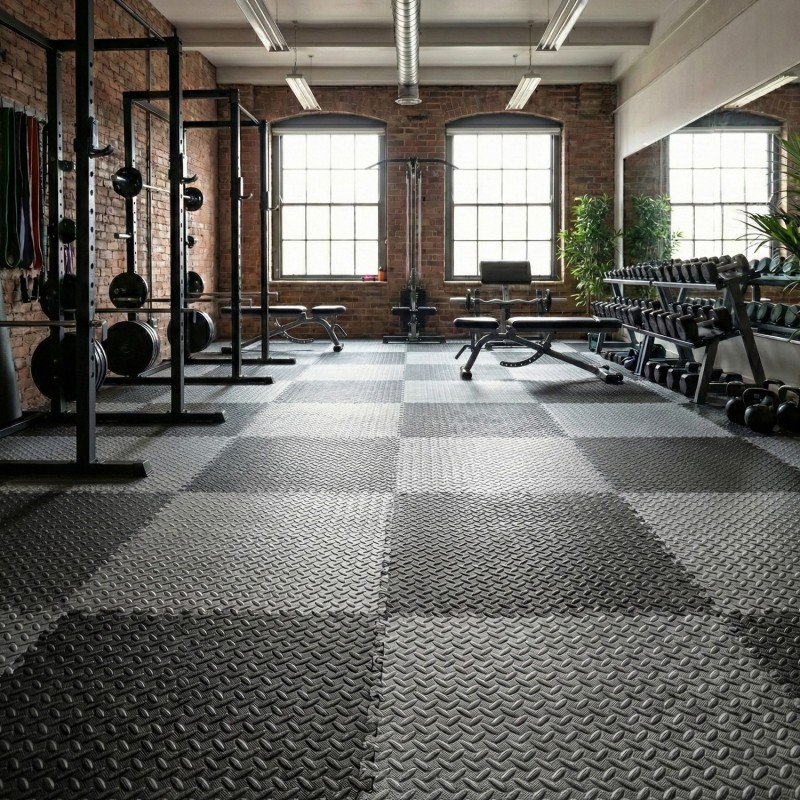 Pack 4 Losetas Suelo Eva 20mm Maximpro Stalux Negro