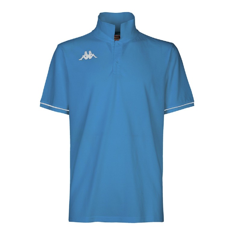 Polo Kappa Barli Azul/Blanco