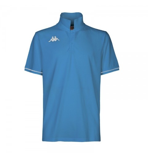 Polo Kappa Barli Azul/Blanco