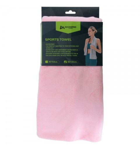 Toalla Microfibra Maximpro Lombok 130x80cm Rosa