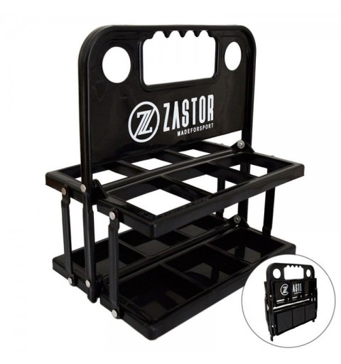 Pack 6 Botellas 750 ml con Botellero Plegable Negro