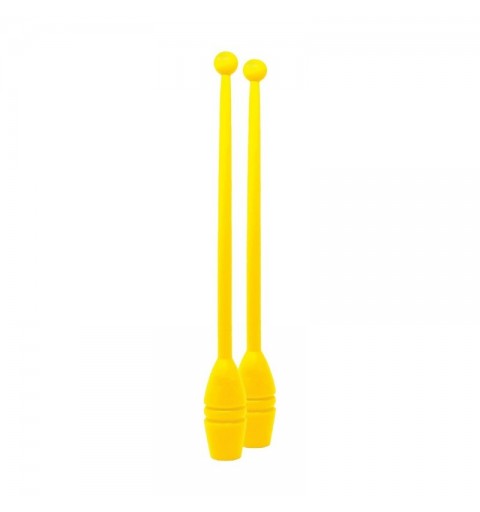 Mazas de gimnasia rítmica amarillas