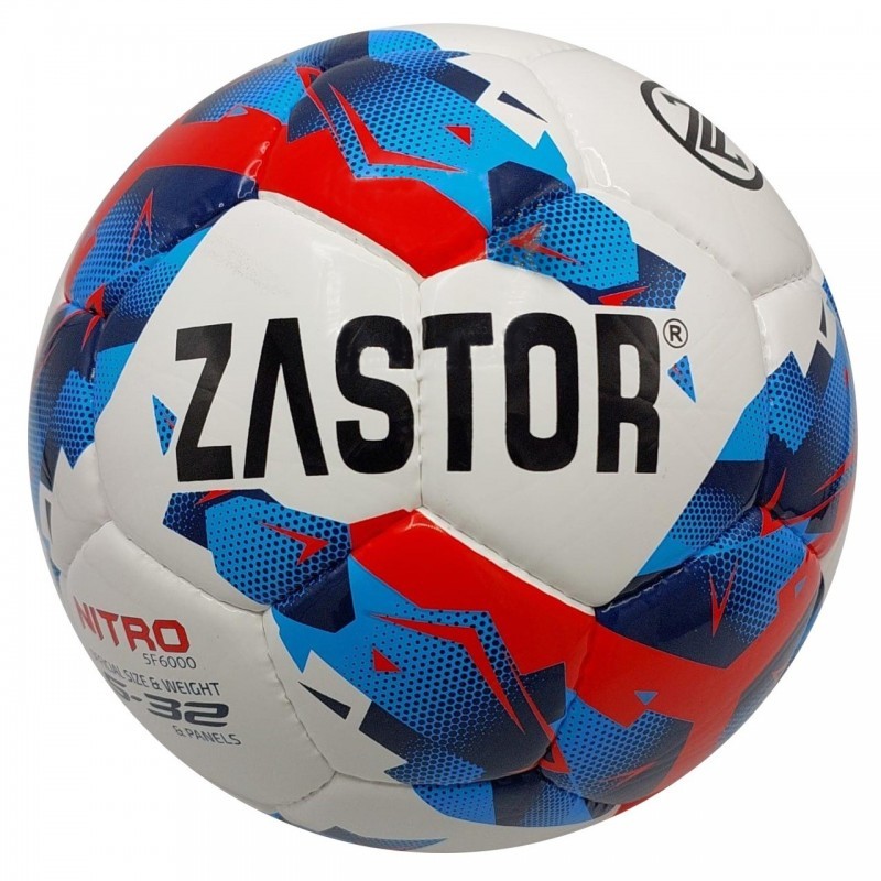 Balón Fútbol Zastor Nitro White/Blue/Red T-5