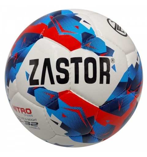 Balón Fútbol Zastor Nitro White/Blue/Red T-5