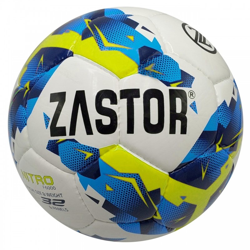 Balón Fútbol Zastor Nitro White/Blue/Yellow T-4