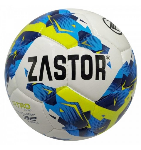 Balón Fútbol Zastor Nitro White/Blue/Yellow T-4