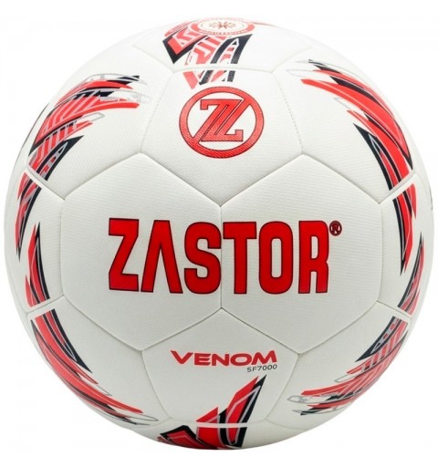 Balón Fútbol Zastor Venom White/Red T-5