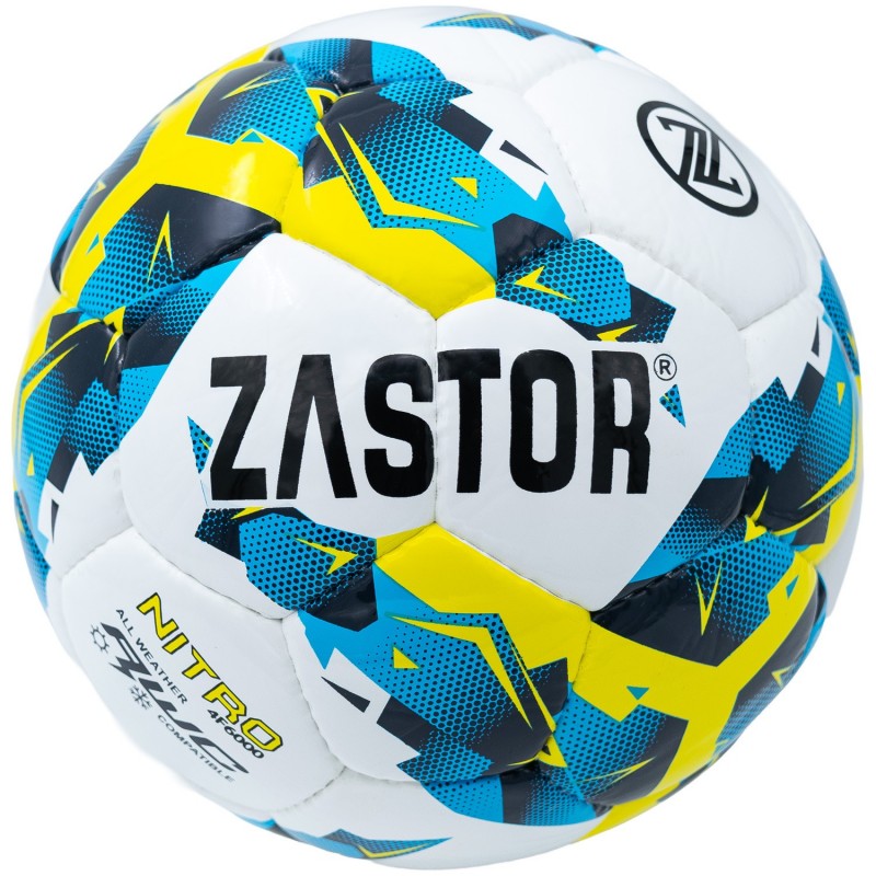 Balón Fútbol Zastor Nitro White/Blue/Yellow T-4