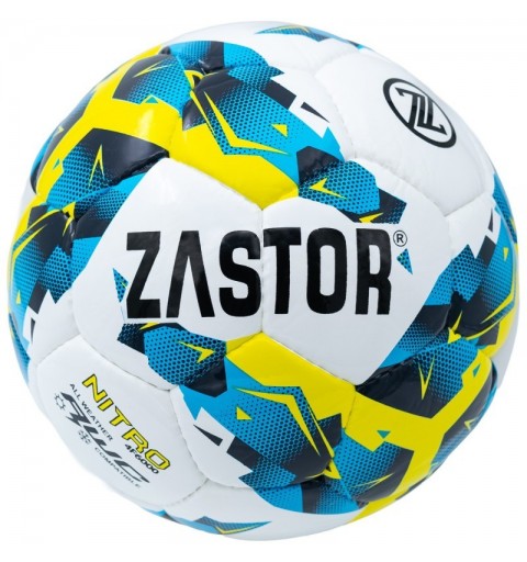 Balón Fútbol Zastor Nitro White/Blue/Yellow T-4