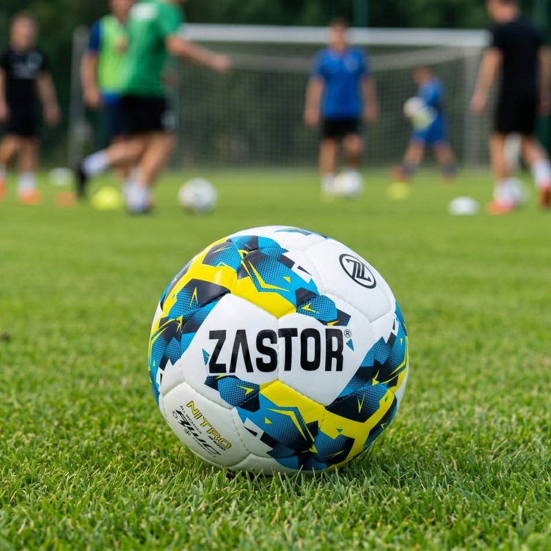 Balón Fútbol Zastor Nitro White/Blue/Yellow T-4