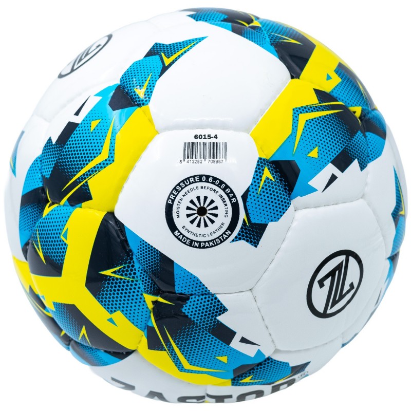 Balón Fútbol Zastor Nitro White/Blue/Yellow T-4