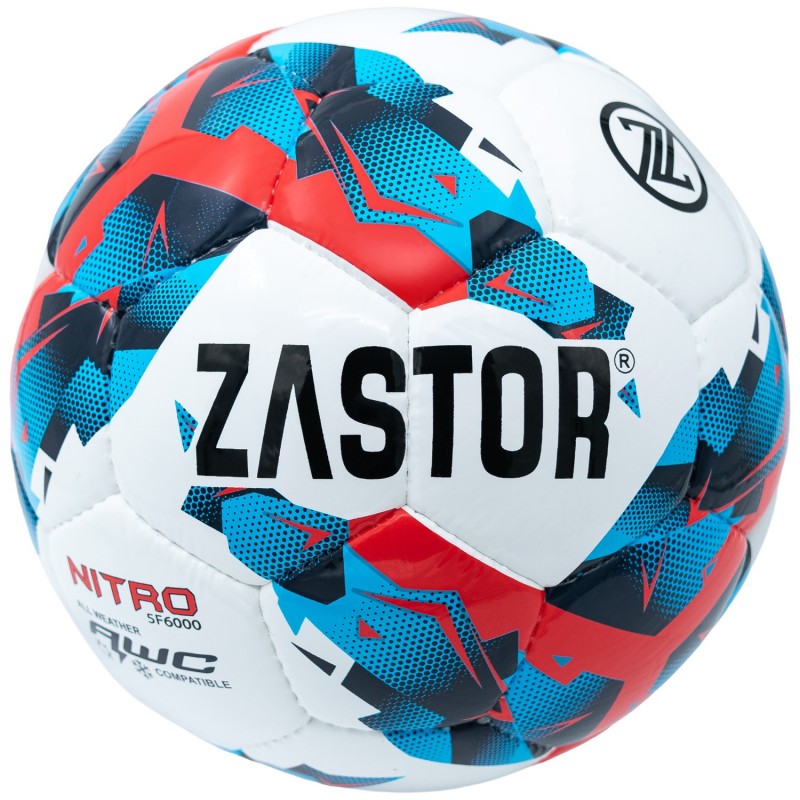 Balón Fútbol Zastor Nitro White/Blue/Red T-5