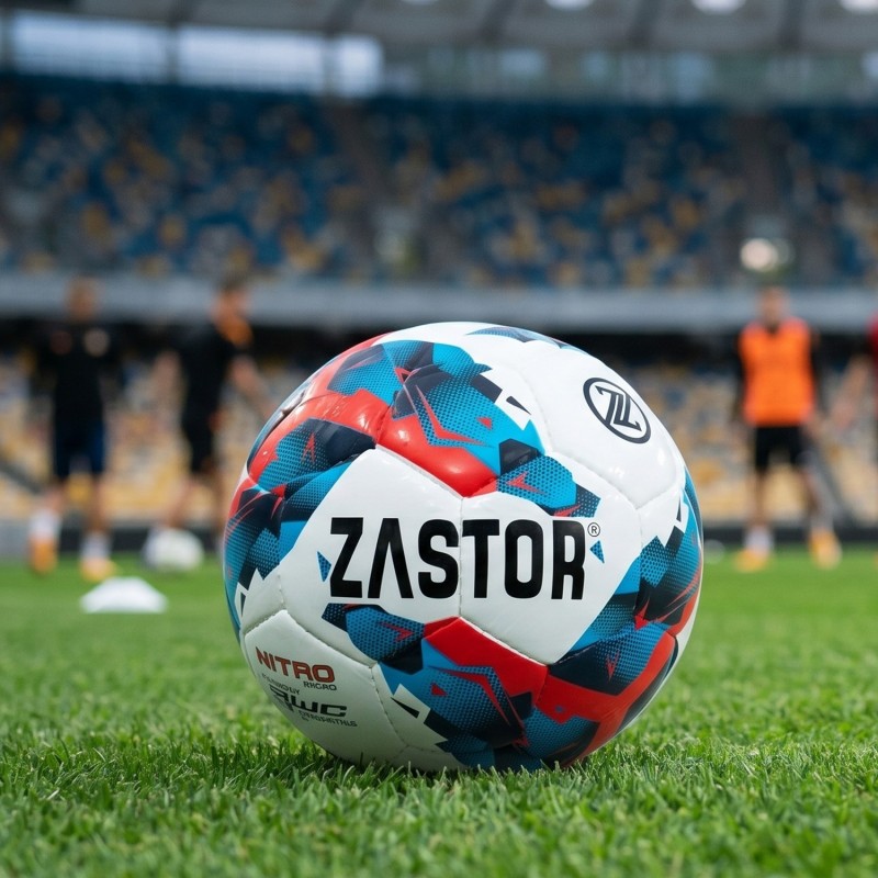 Balón Fútbol Zastor Nitro White/Blue/Red T-5