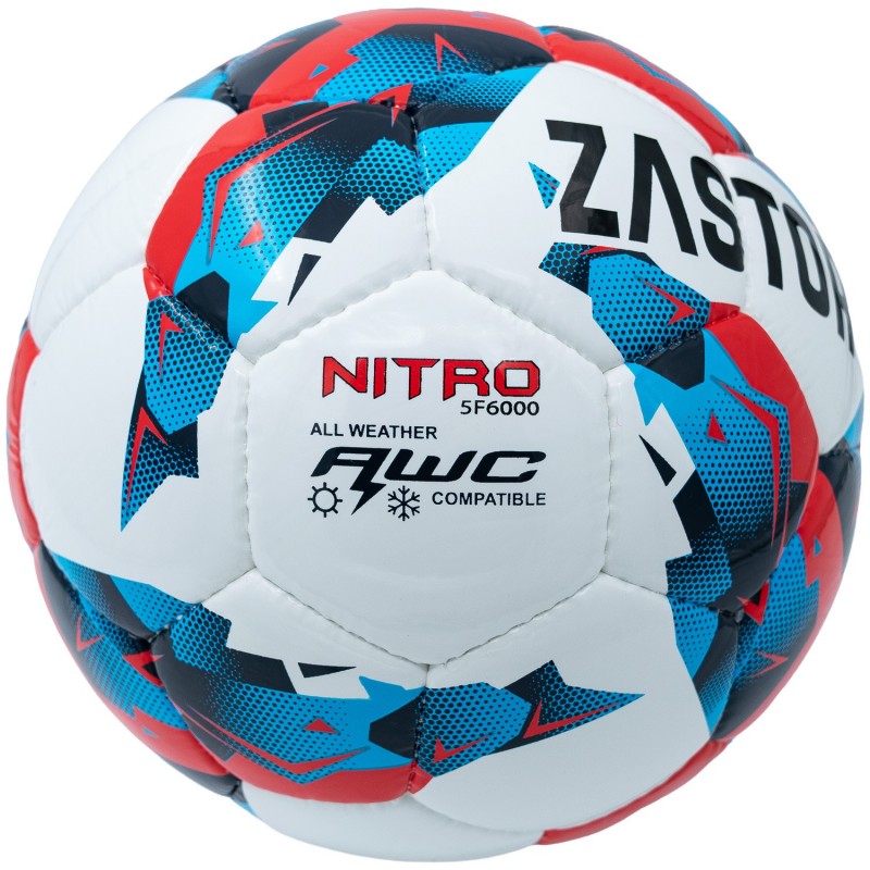 Balón Fútbol Zastor Nitro White/Blue/Red T-5