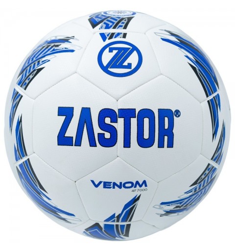 Balón Fútbol Zastor Venom White/Blue T-4