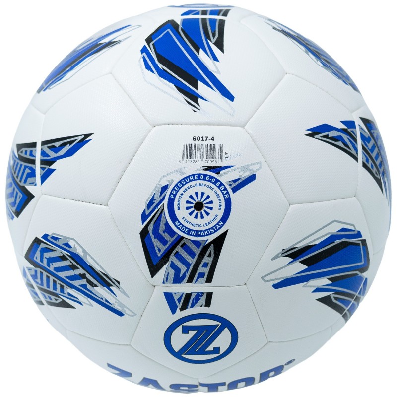 Balón Fútbol Zastor Venom White/Blue T-4