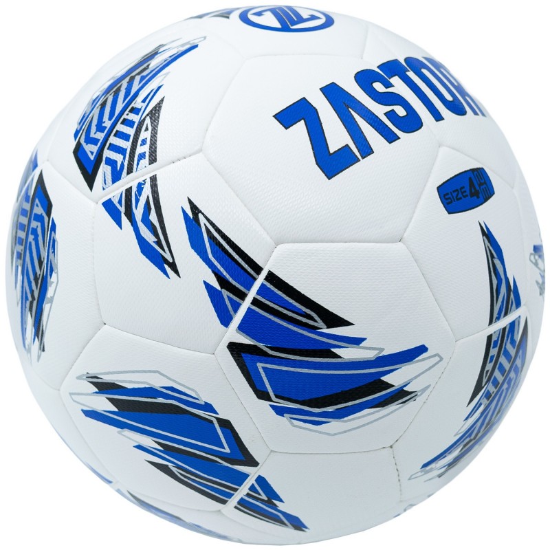 Balón Fútbol Zastor Venom White/Blue T-4