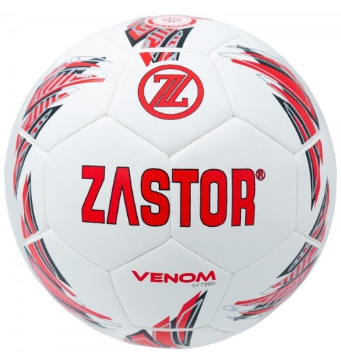 Balón Fútbol Zastor Venom White/Red T-5