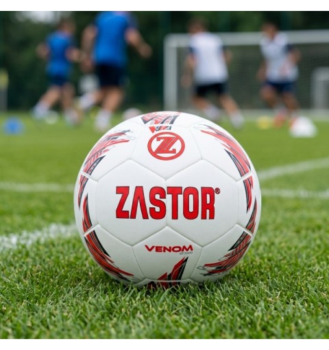 Balón Fútbol Zastor Venom White/Red T-5