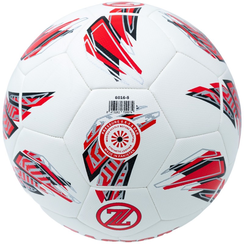 Balón Fútbol Zastor Venom White/Red T-5