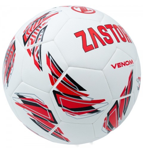 Balón Fútbol Zastor Venom White/Red T-5