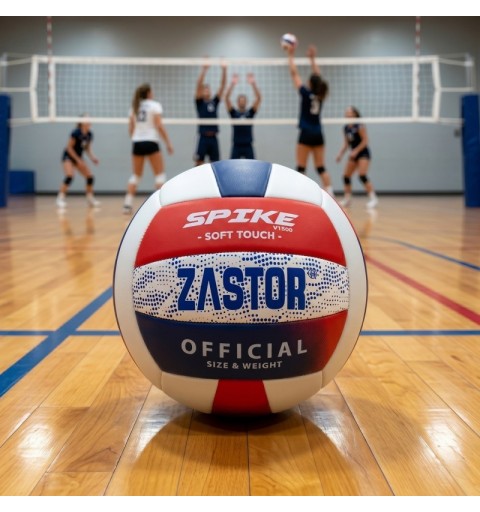 Pack 12 Balones Voleibol Zastor Spike 4V1500 Rojo/Azul T-4