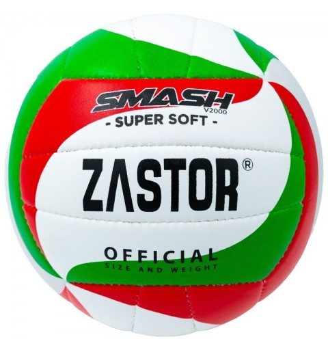 Balón Voleibol Zastor Smash Green/Red T-5