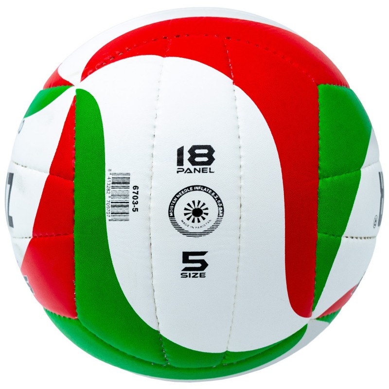 Balón Voleibol Zastor Smash Green/Red T-5