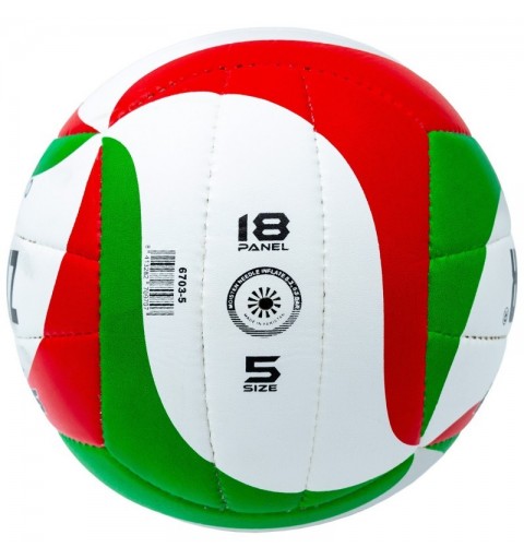 Balón Voleibol Zastor Smash Green/Red T-5